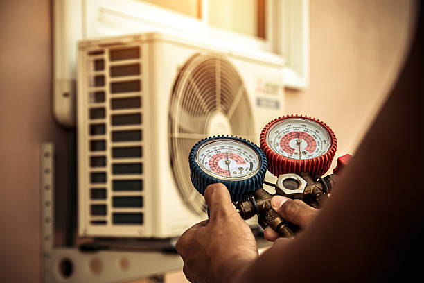Professional Air Conditioning Service technician working in Waldo, FL
